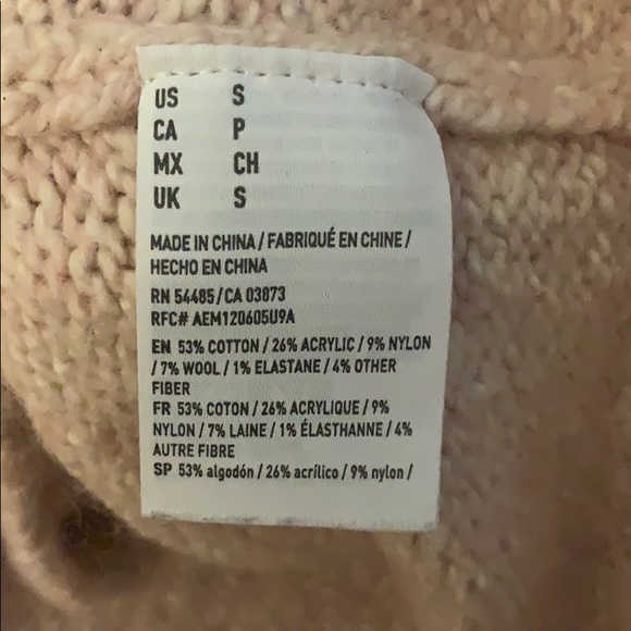 American Eagle Wool Blend Pink Cozy Knit Sweater - Picture 9 of 9